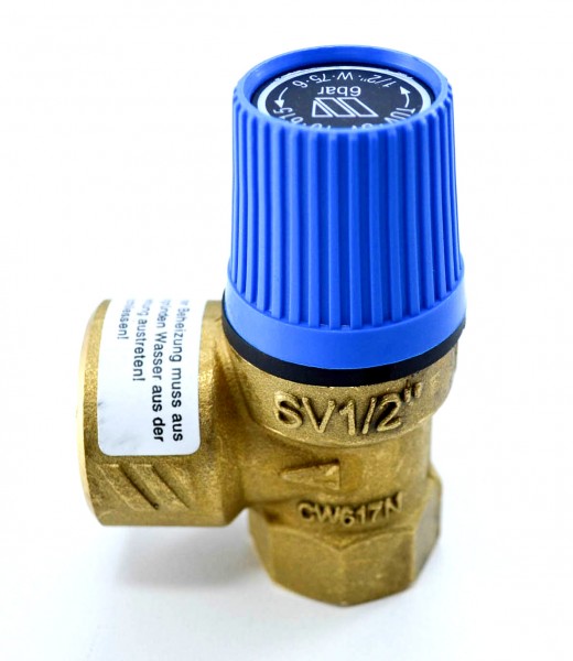 Sicherheitsventil für Wasser blau SVW 1/2&quot;